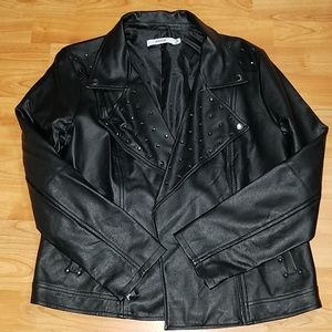 Faux leather jacket